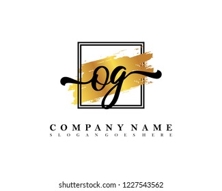 OG Initial handwriting logo concept
