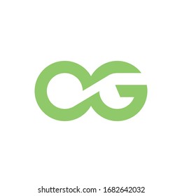 OG initial letter logo template vector icon design