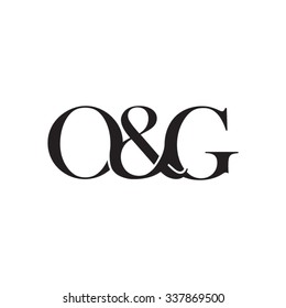 O&G Initial logo. Ampersand monogram logo
