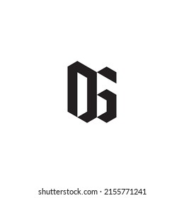 OG initial logo letters in high quality professional design that will print well across any print media