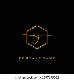 OG Initial luxury handwriting logo vector