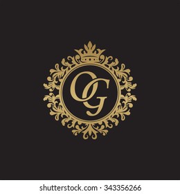 OG initial luxury ornament monogram logo