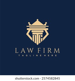 OG initial monogram logo for lawfirm vector design