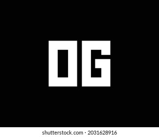OG letter logo design vector template