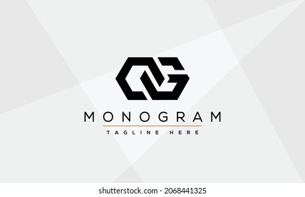 OG letter logo. Unique attractive creative modern initial OG logo