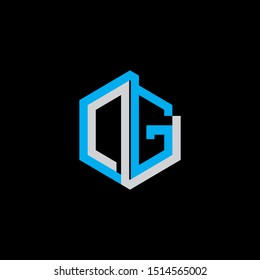 OG Letter monogram with abstrac concept style design