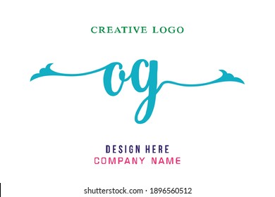 OG lettering logo is simple, easy to understand and authoritative