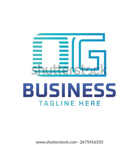 OG Logo Design. Sleek Modern Letter OG Logo for Business