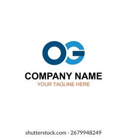 Projeto do logotipo OG, logotipo vetorial, design do logotipo da ilustração