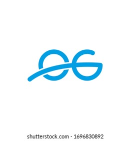 OG monogram logo letter. Initial letter og/go logotype company name design. vector logo for business and company identity. OG Logo Emblem Capital Letter Modern Template.