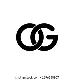 OG monogram logo letter. Initial letter og/go logotype company name design. vector logo for business and company identity. OG Logo Emblem Capital Letter Modern Template.