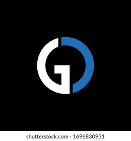 OG monogram logo letter. Initial letter og/go logotype company name design. vector logo for business and company identity. OG Logo Emblem Capital Letter Modern Template.
