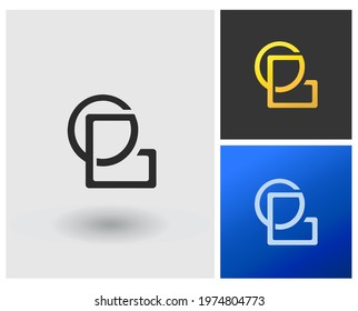 OG OL initial monogram modern company logo vector template