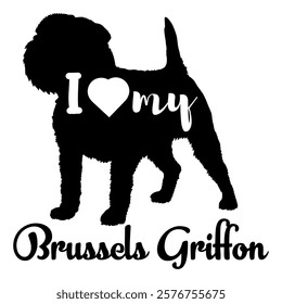 og silhouette, dog, dog breeds, logo, vector, silhouette, i love my dog, animal, illustration, icon, sign, design, black, symbol, pet, love