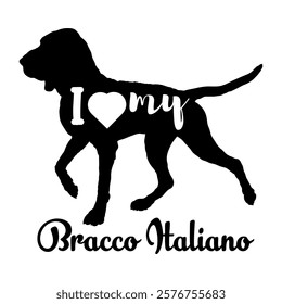 og silhouette, dog, dog breeds, logo, vector, silhouette, i love my dog, animal, illustration, icon, sign, design, black, symbol, pet, love