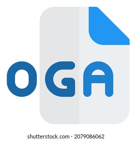 Los archivos OGA son esencialmente sólo el elemento audio