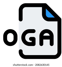 Los archivos OGA son esencialmente sólo el elemento audio