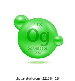 Organische Moleküle modelliert grüne und chemische Formeln wissenschaftliche Element. Erdgas. Konzept der Ökologie und Biochemie. Einzige Kugeln auf weißem Hintergrund. 3D-Vektorgrafik.