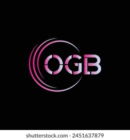 OGB Letter Initial Logo Design Template Vector Illustration