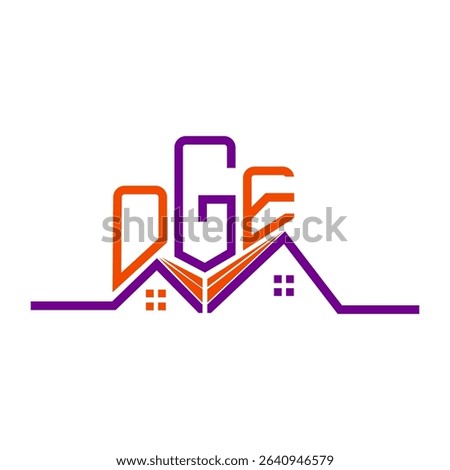 OGE Real State logo design, OGE simple and modern logo. OGE luxurious alphabet design  