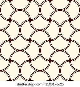 Ogee  drop ornament. Repeated maroccan scales mosaic tiles. Scallop shapes motif.  Oriental traditional pattern. Arabesque wallpaper.  Vector digital paper, textile print. Seamless surface design 