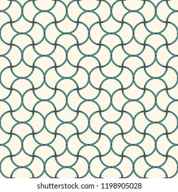 Ogee  drop ornament. Repeated maroccan scales mosaic tiles. Scallop shapes motif.  Oriental traditional pattern. Arabesque wallpaper.  Vector digital paper, textile print. Seamless surface design 