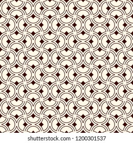 Ogee  drop ornament. Repeated maroccan scales mosaic tiles. Scallop shapes motif.  Oriental traditional pattern. Arabesque wallpaper.  Vector digital paper, textile print. Seamless surface design 