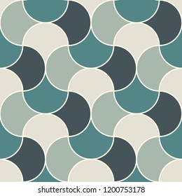 Ogee  drop ornament. Repeated maroccan scales mosaic tiles. Scallop shapes motif.  Oriental traditional pattern. Arabesque wallpaper.  Vector digital paper, textile print. Seamless surface design 
