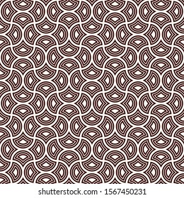 Ogee drop ornament. Repeated maroccan scales mosaic tiles. Scallop shapes motif. Oriental traditional pattern. Arabesque wallpaper. Vector digital paper, textile print. Seamless surface design