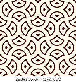 Ogee drop ornament. Repeated maroccan scales mosaic tiles. Scallop shapes motif. Oriental traditional pattern. Arabesque wallpaper. Vector digital paper, textile print. Seamless surface design