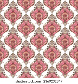 Ogee, florals, damask, seamless, patterns, background