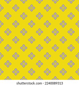 Ogee flower pattern. Colorful abstract pattern on yellow background. Multicolor ogee flower pattern. Traditional oriental art. Beautiful colored-wavy pattern.