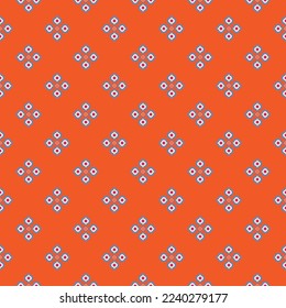 Ogee flower pattern. Colorful abstract pattern on orange background. Multicolor ogee flower pattern. Traditional oriental art. Beautiful colored-wavy pattern.