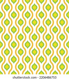 Ogee pattern. Colorful abstract pattern. Multicolor ogee pattern. Traditional oriental art.