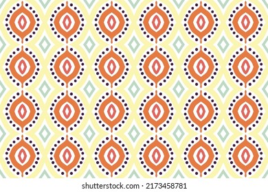 Ogee seamless vector curved pattern, abstract geometric background. Seamless pattern in tribal, African wax print kitenge floral motifs vector.