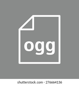 Ogg file icon. Audio file format