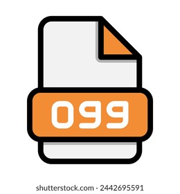 Ogg file icons. Flat file extension. icon video format symbols. Vector illustration. can be used for website interfaces, mobile applications and software