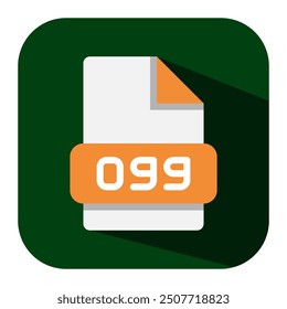 Ogg-Dateityp, flaches Symbol. geeignet für moderne Anwendungen und Standorte. Vektorgrafik.