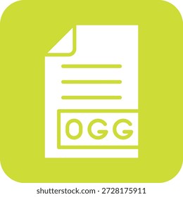 OGG Vector Icon Design Illustration