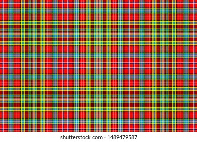 Ogilvie Tartan. Seamless rectangle pattern for fabric, kilts, skirts, plaids