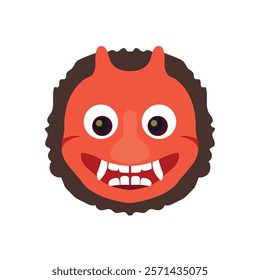 Ogre monster devil vector emoji face