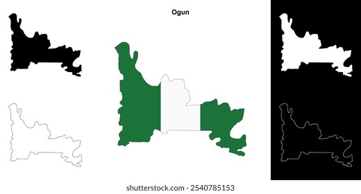 Conjunto de mapa de esquema de estado de Ogun