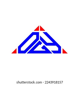 OGY letter logo creative design with vector graphic, OGY simple and modern logo.