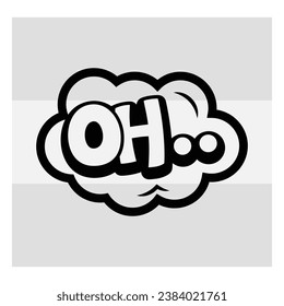 oh,  oh Action Sign, oh vector sign, Action clipart, Cartoon, effcet, funny action sign, 