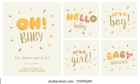 oh baby! baby shower cards