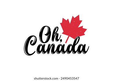 Oh Canada Sublimation T Shirt Design

