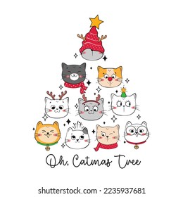 Oh Catmas tree quote for Christmas and New year.