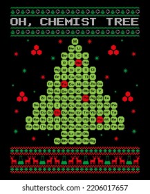 OH, Chemist Tree Christmas T-shirt