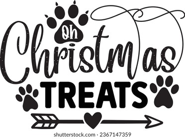 Oh Christmas treats Christmas dog design