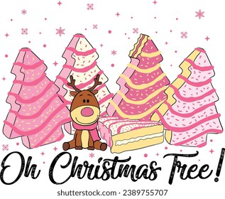 Oh Christmas Tree, Pink Cake, Christmas Vibes, Pink Christmas Tree Cake, Merry Christmas